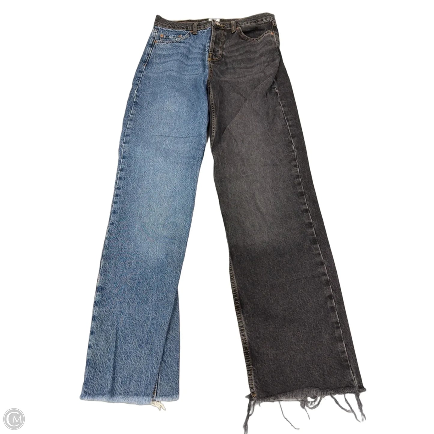 Jeans Straight By Bdg In Black & Blue, Size: 2