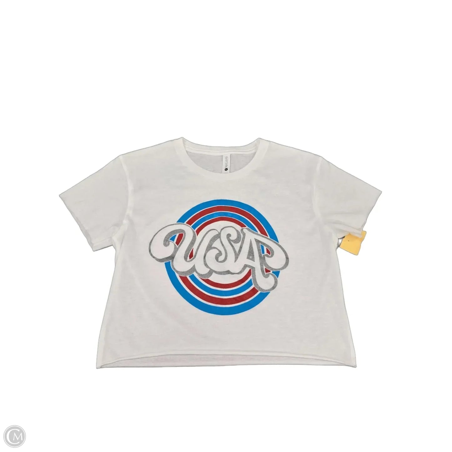 Top Short Sleeve By Next Level In White, Size: S