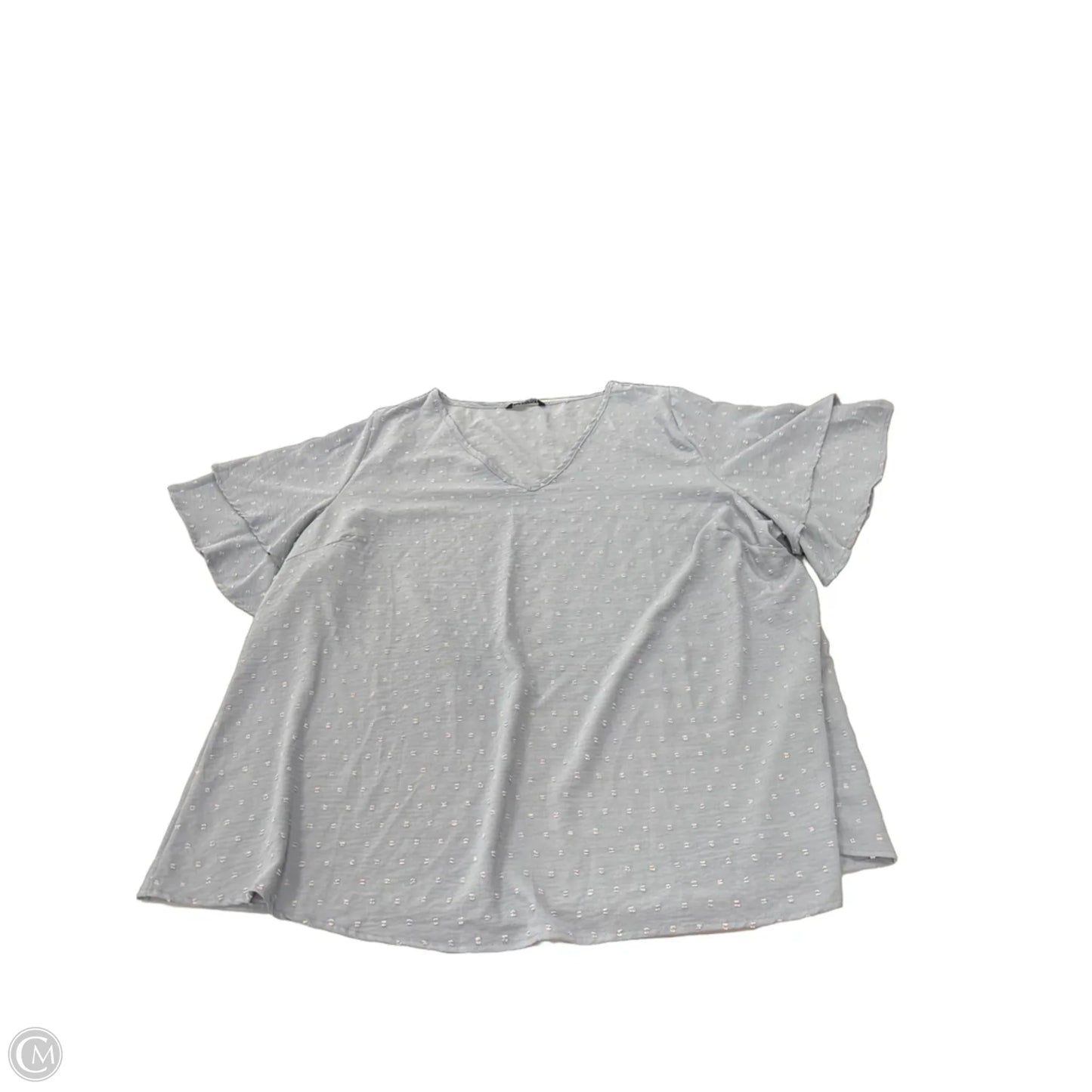 Top Short Sleeve By Bloomchic In Blue, Size: 3x