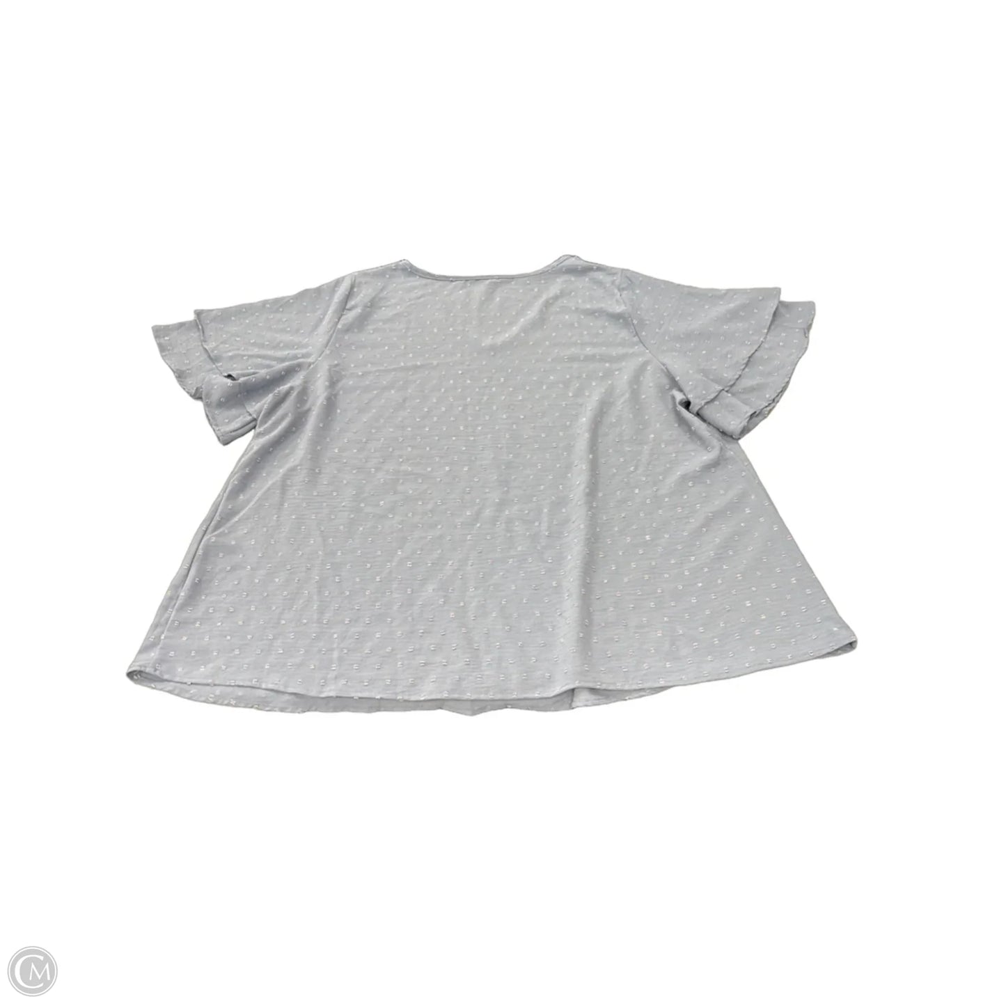 Top Short Sleeve By Bloomchic In Blue, Size: 3x