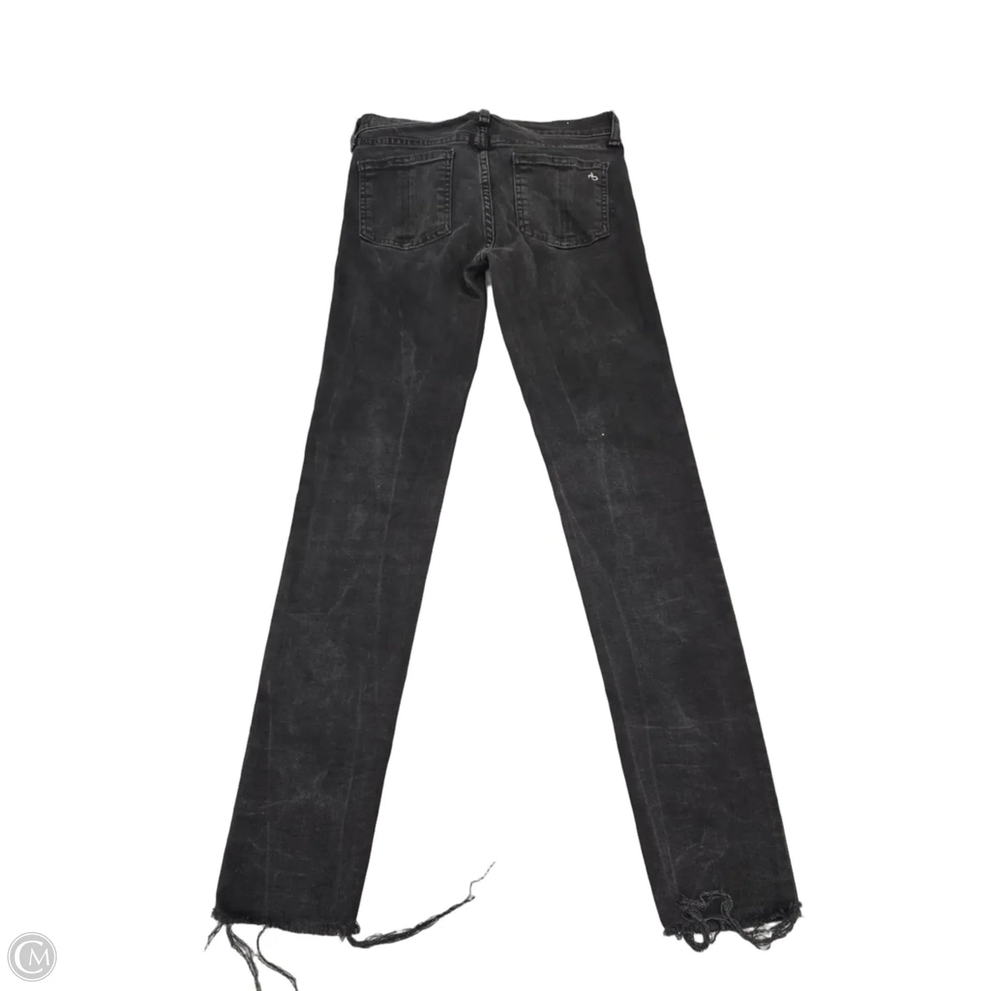 Jeans Skinny By Rag And Bone In Black Denim, Size: 4