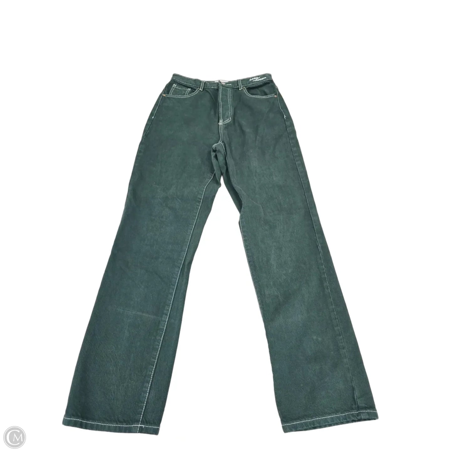 Jeans Straight By Pacsun In Green Denim, Size: 8