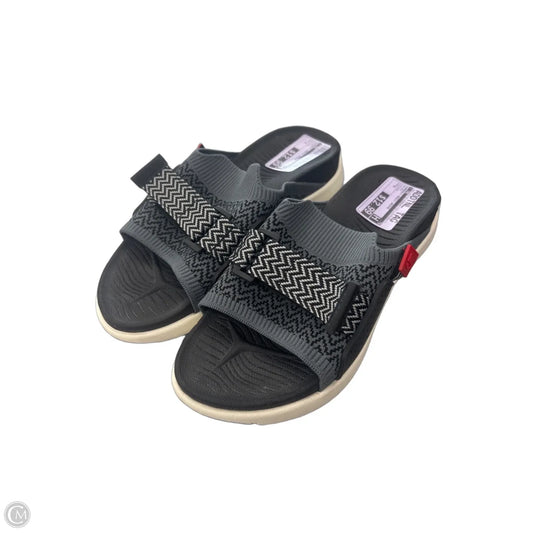 Sandals Heels Wedge By Cme In Black, Size: 8