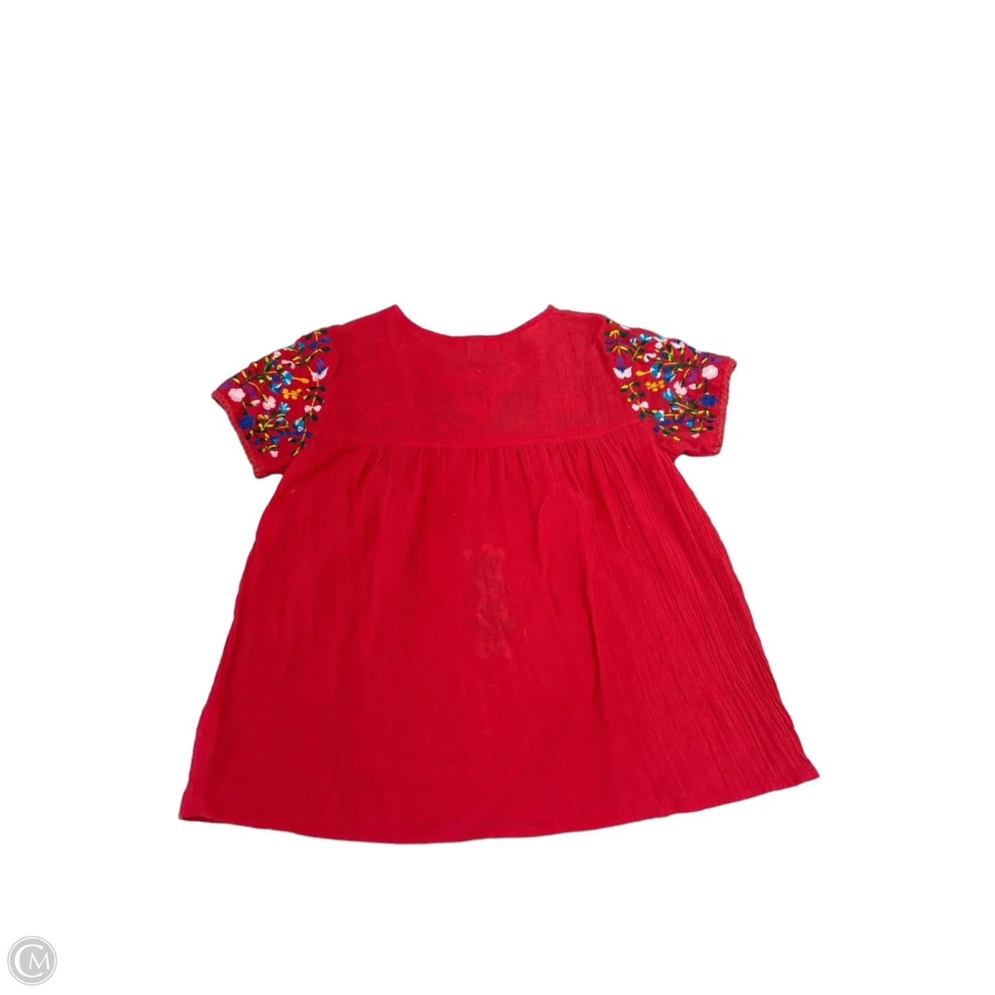 Top Short Sleeve By Impressions In Red, Size: M