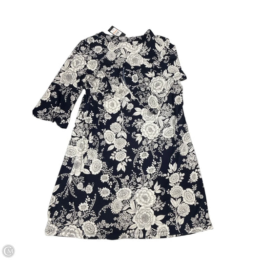 Dress Casual Midi By Tommy Hilfiger In Blue & White, Size: L