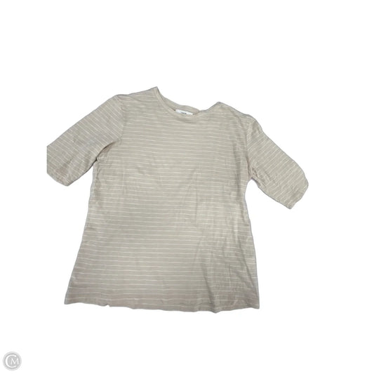 Top Long Sleeve By Vince In Striped Pattern, Size: M