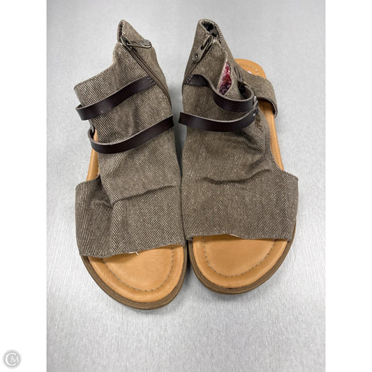 Sandals Flats By Blowfish In Taupe, Size: 9.5