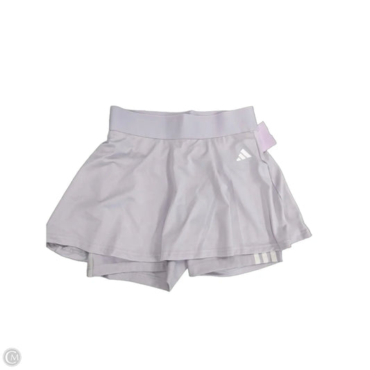 Athletic Skort By Adidas In Purple, Size: Xs