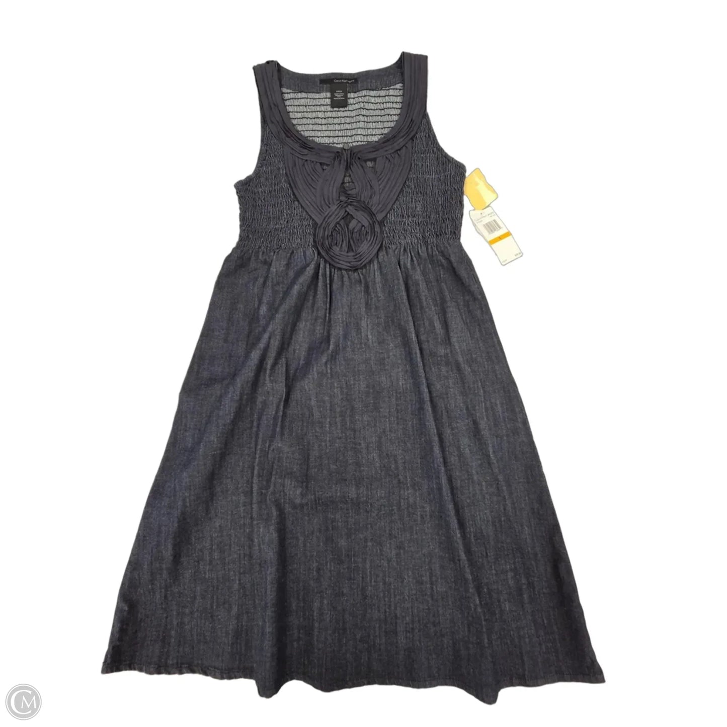 Dress Casual Short By Calvin Klein In Blue Denim, Size: S