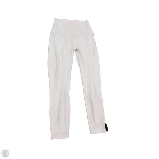 Athletic Leggings By Lululemon In White, Size: 4