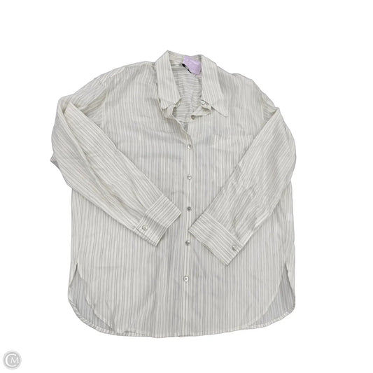 Top Long Sleeve By Vince In Cream, Size: M