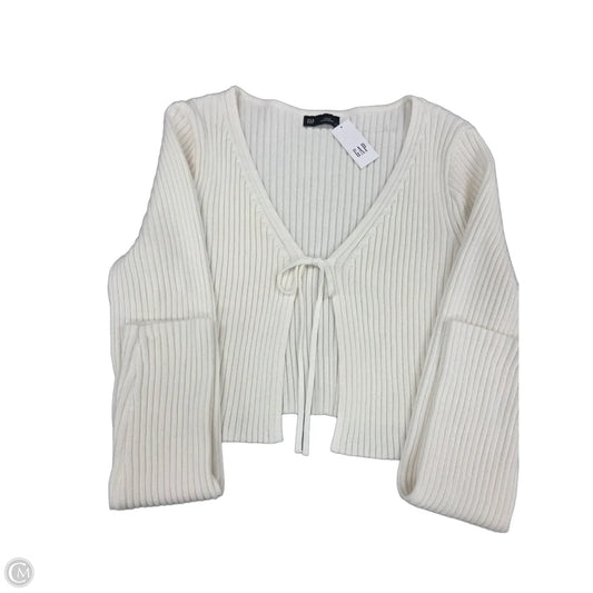 Top Long Sleeve By Gap In White, Size: L