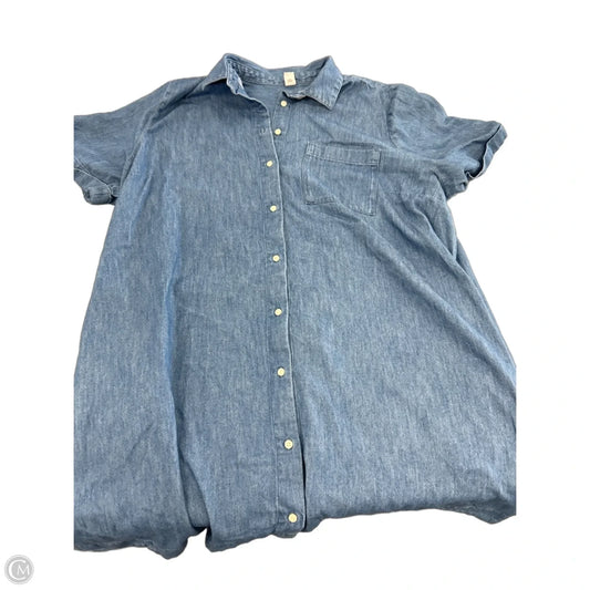 Dress Casual Short By Old Navy In Blue Denim, Size: Xl