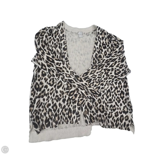 Cardigan By Chicos In Animal Print, Size: Xl