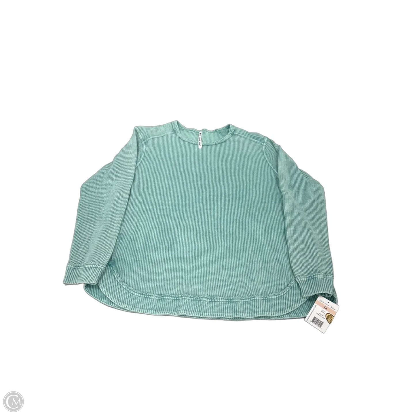 Top Long Sleeve By Leo And Nicole In Aqua, Size: 2x