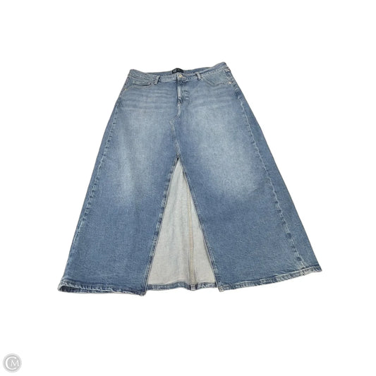 Skirt Maxi By Gap In Blue Denim, Size: 16