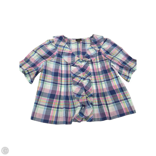 Top Short Sleeve By Talbots In Multi-colored, Size: Xsp