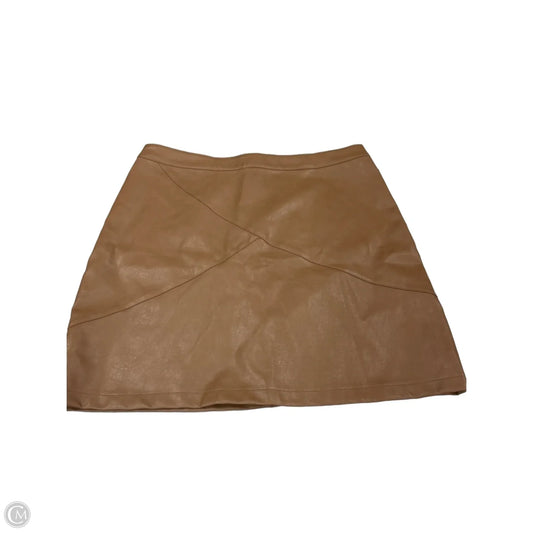 Skirt Mini & Short By Zeagoo In Brown, Size: 16