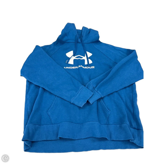 Sweatshirt Hoodie By Under Armour In Blue, Size: Xl
