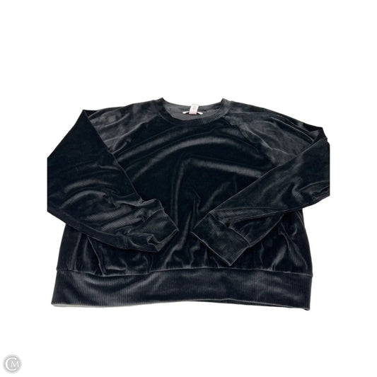 Top Long Sleeve By Victorias Secret In Black, Size: L