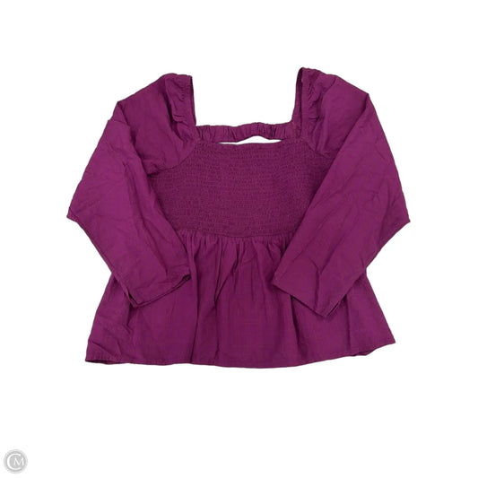 Top Long Sleeve By Old Navy In Purple, Size: Xl