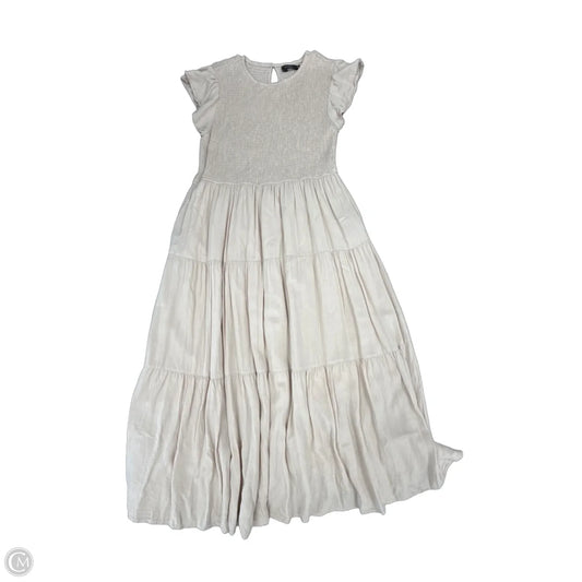Dress Casual Midi By Cmf In Beige, Size: Xl