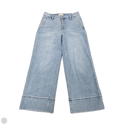 Jeans Wide Leg By Kancan In Blue Denim, Size: 10