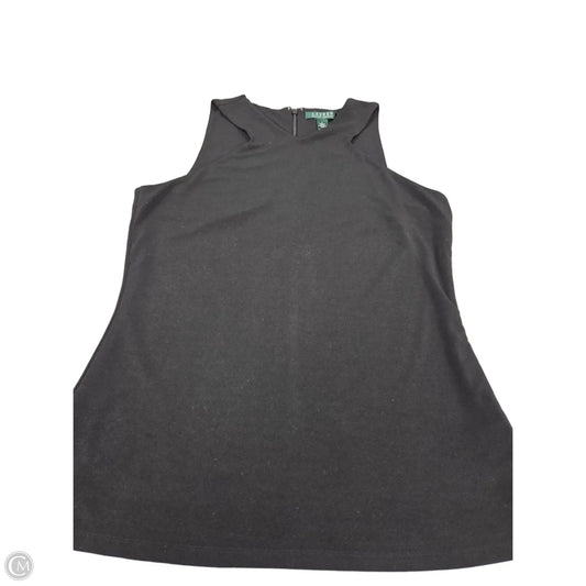 Tank Top By Ralph Lauren In Black, Size: L