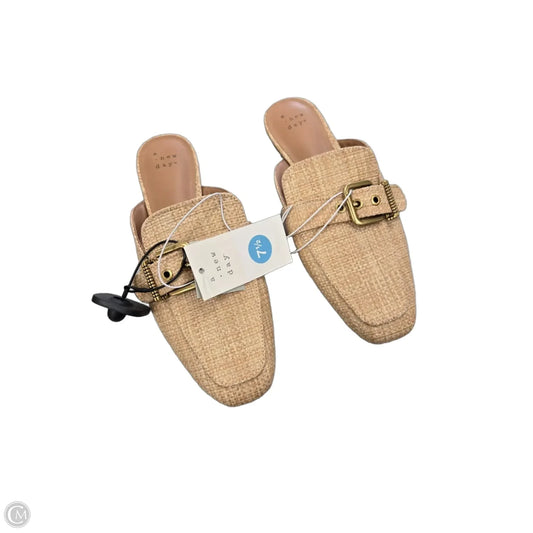Sandals Flats By A New Day In Tan, Size: 7.5
