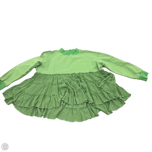 Top Long Sleeve By Listicle In Green, Size: M
