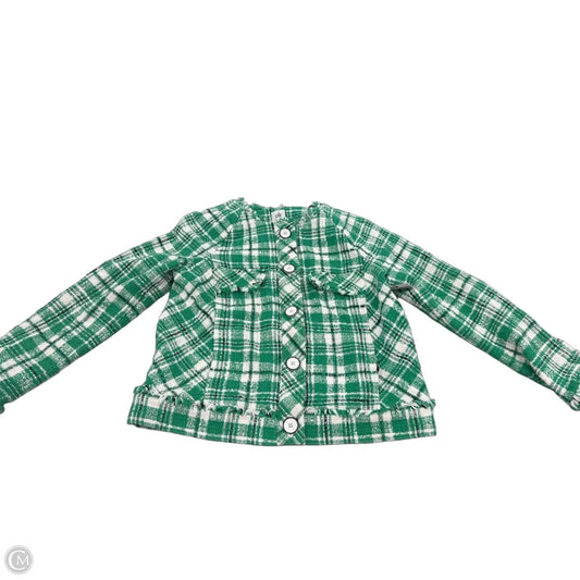 Jacket Other By Cabi In Green & White, Size: M