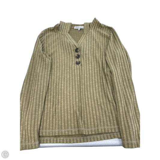 Top Long Sleeve By Absolutely Famous In Tan, Size: Xl