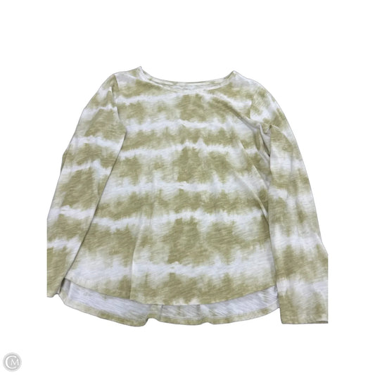 Top Long Sleeve By Sonoma In Tie Dye Print, Size: Xxl