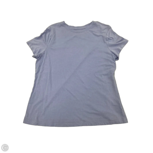 Top Short Sleeve Basic By A New Day In Blue, Size: L