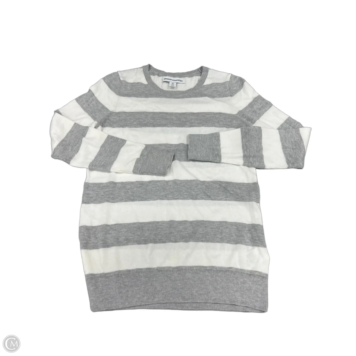 Sweater By Amazon Essentials In Green & White, Size: M