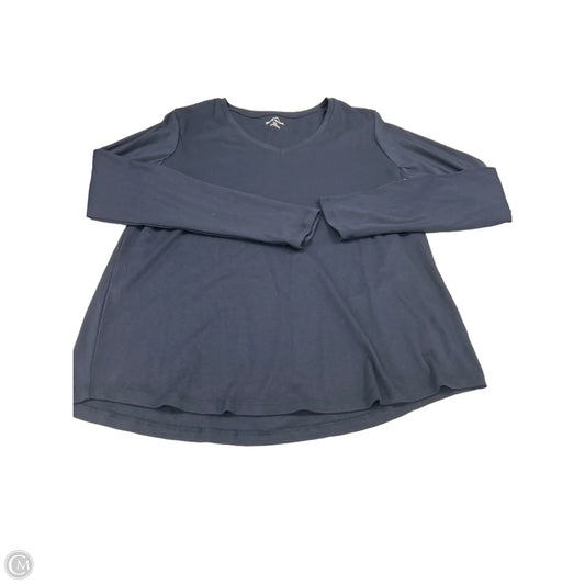 Top Long Sleeve By Eddie Bauer In Navy, Size: Xxl