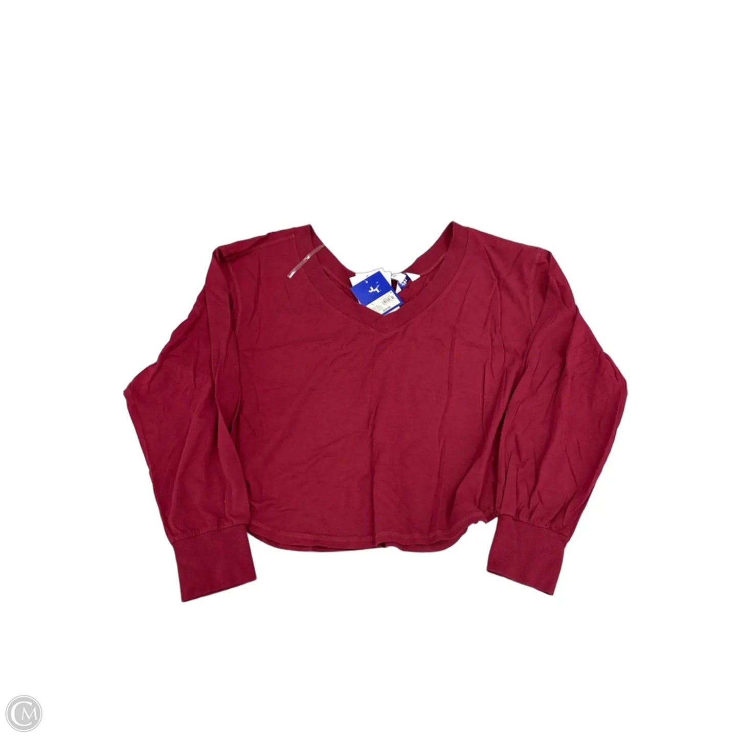 Top Long Sleeve By Joy Lab In Red, Size: L