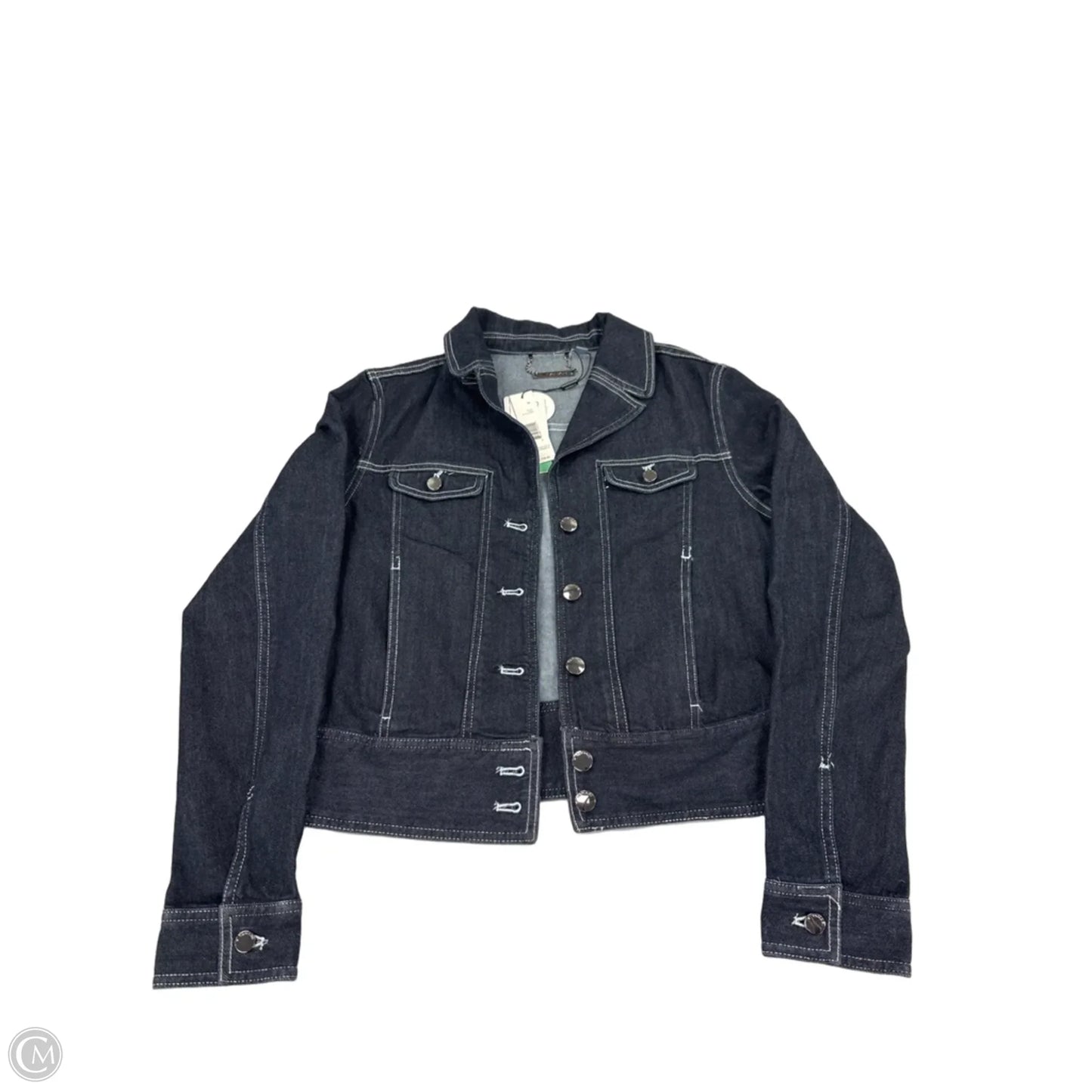 Jacket Denim By T Tahari In Black Denim, Size: M