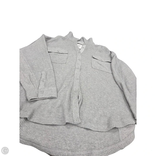 Top Long Sleeve By Aerie In Grey, Size: Xxl