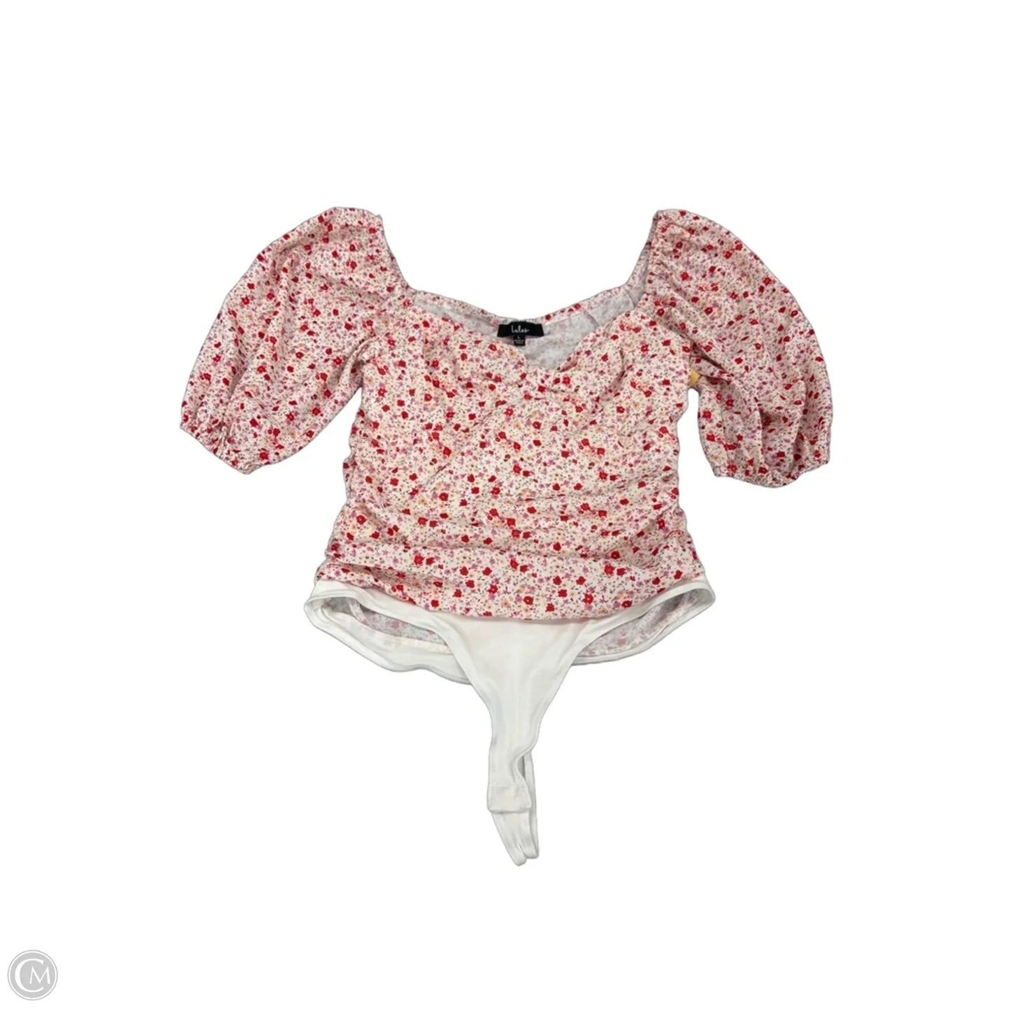 Top Short Sleeve By Lulus In Floral Print, Size: L