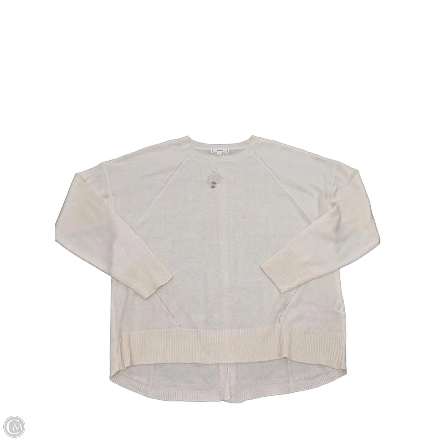 Top Long Sleeve By Mine In Cream, Size: S