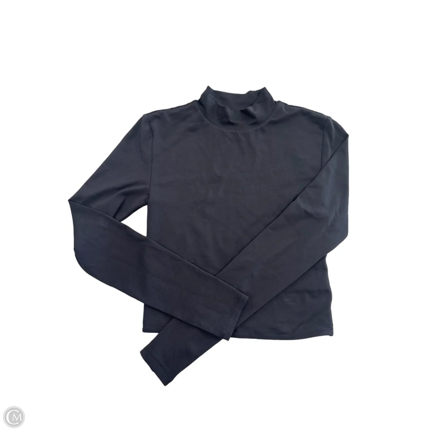 Athletic Top Long Sleeve Collar By Babaton In Black, Size: S