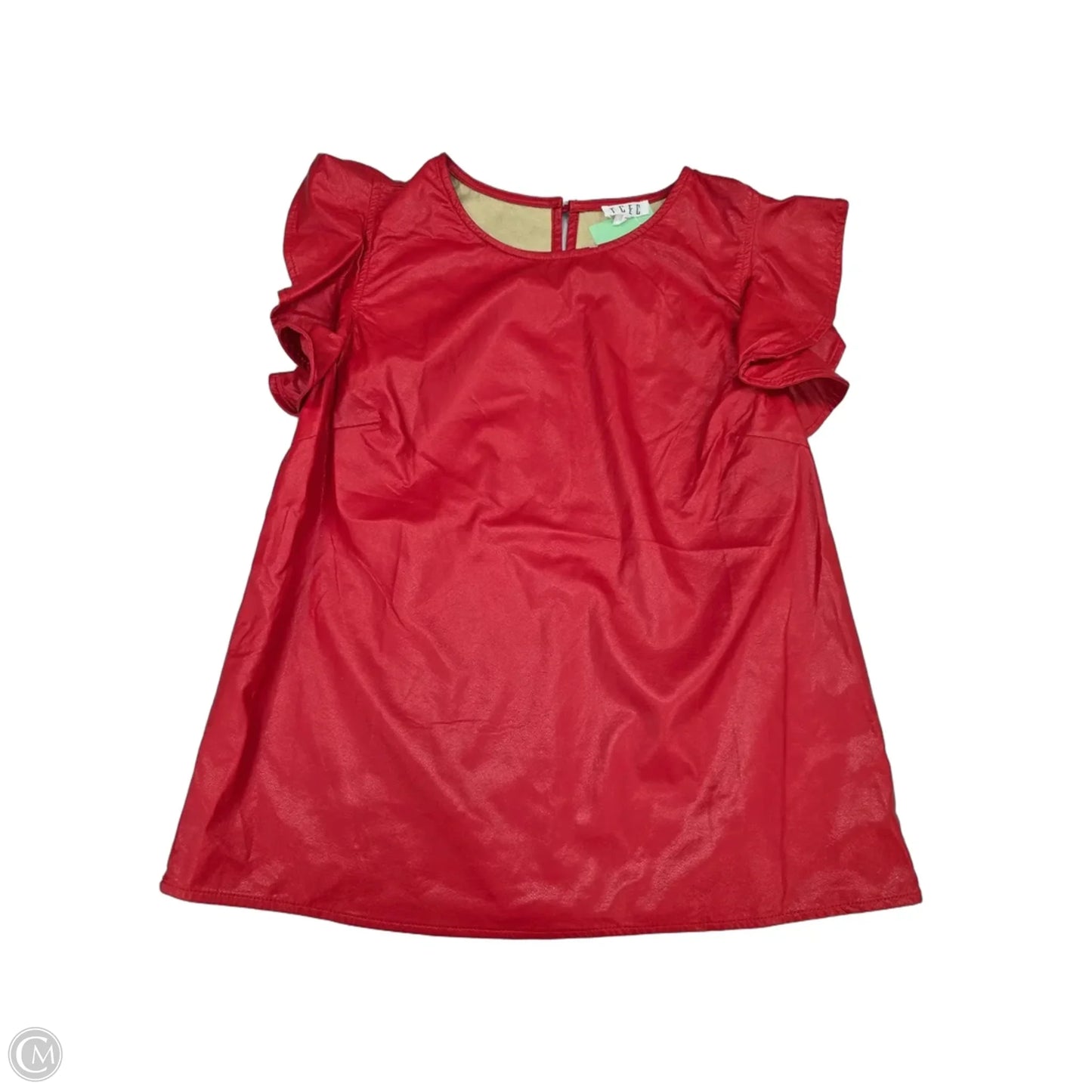 Top Short Sleeve By Tcec In Red, Size: M