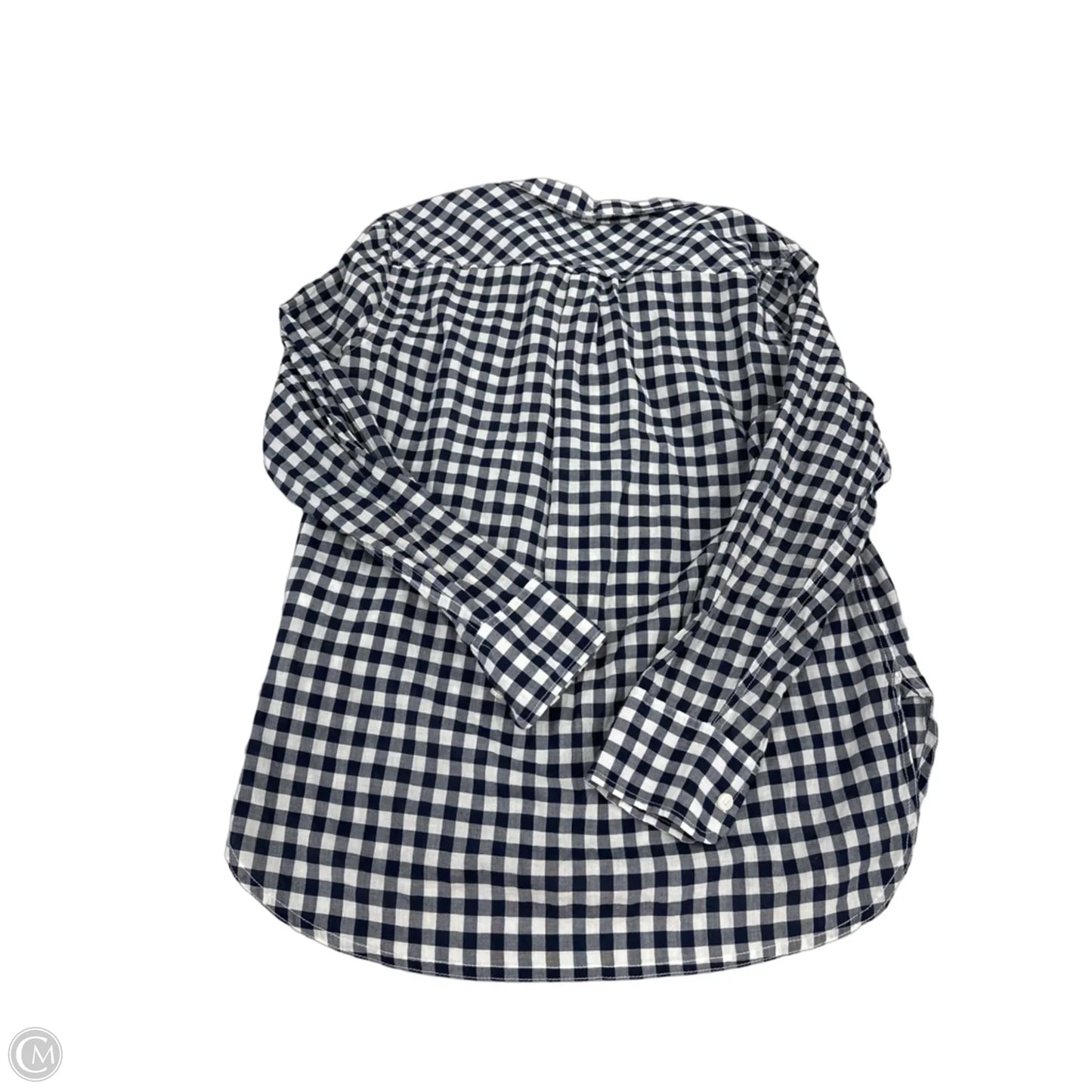 Top Long Sleeve By J. Crew In Blue & White, Size: S