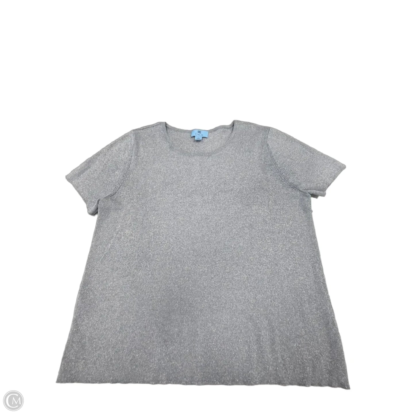 Top Short Sleeve By Cece In Blue, Size: L