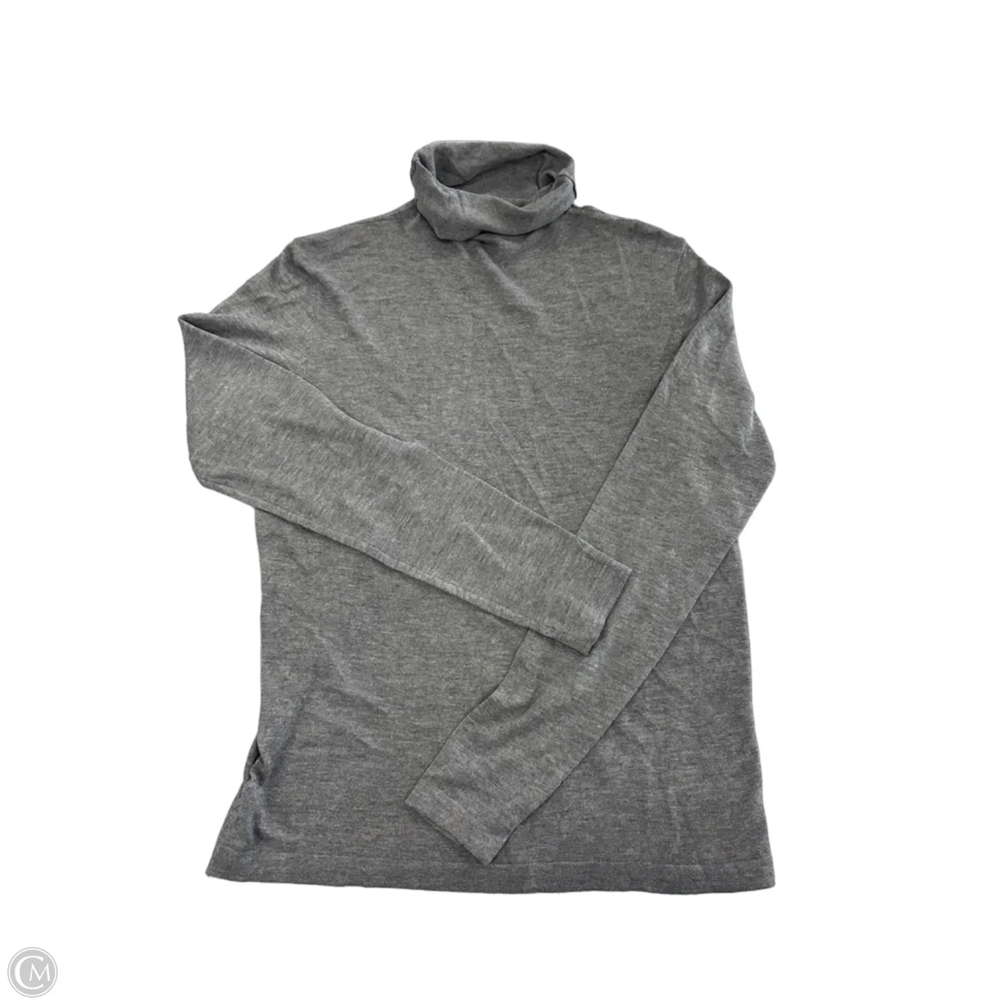 Top Long Sleeve By Cmb In Grey, Size: M