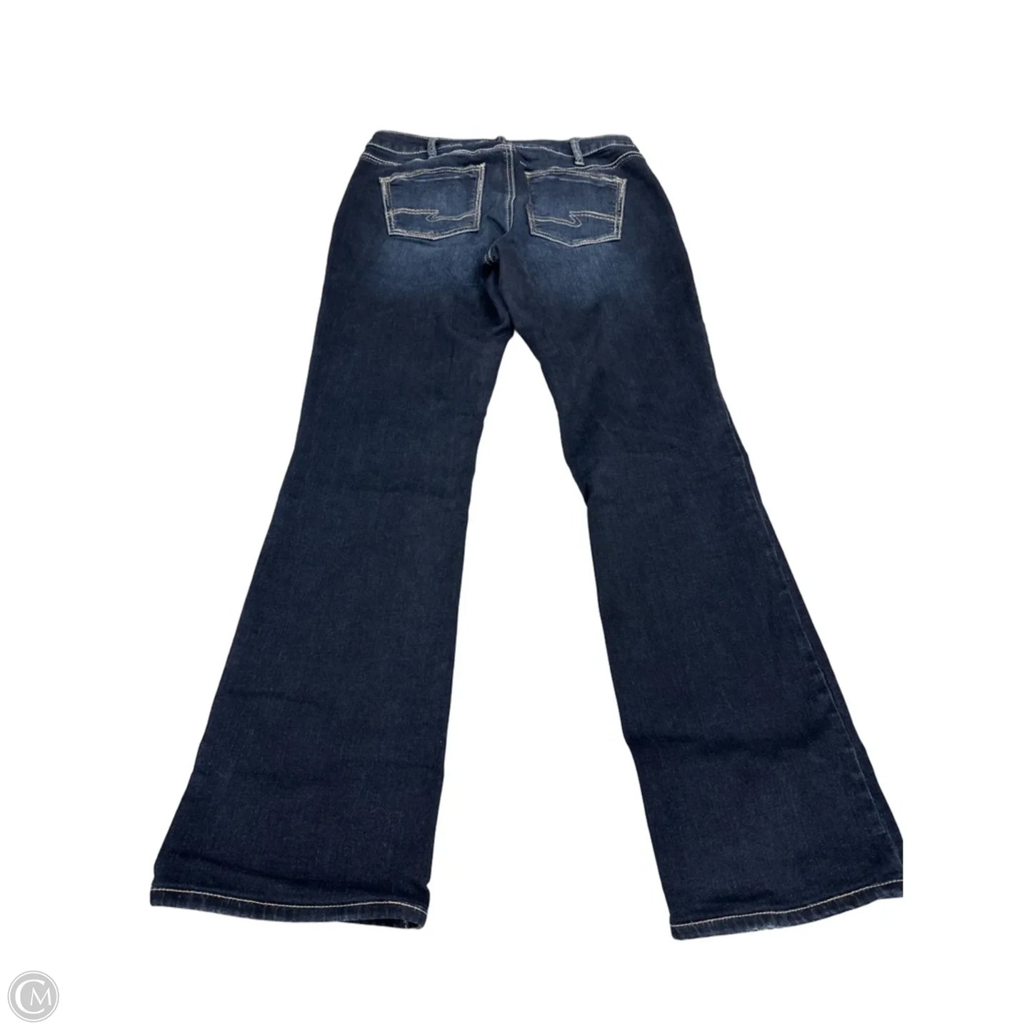 Jeans Boot Cut By Silver In Blue Denim, Size: 14