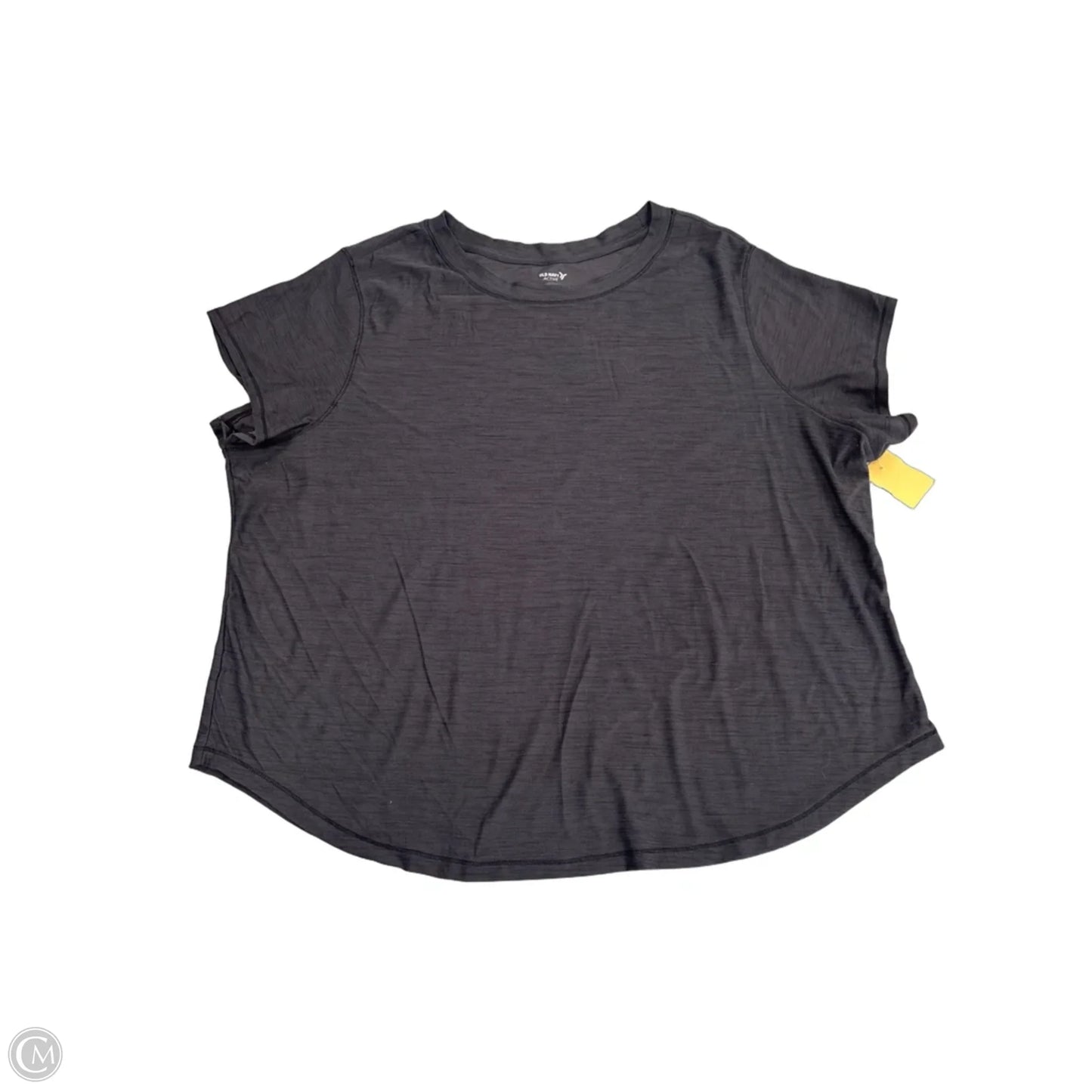 Athletic Top Short Sleeve By Old Navy In Grey, Size: 2x