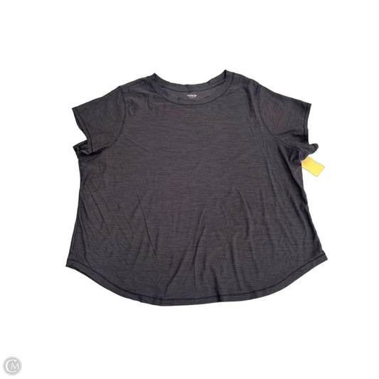 Athletic Top Short Sleeve By Old Navy In Grey, Size: 2x