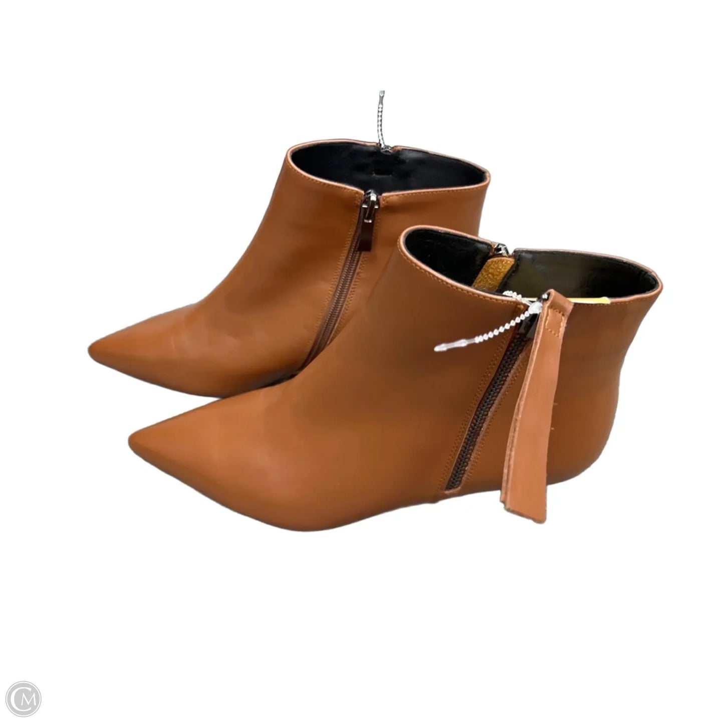 Boots Ankle Heels By Cmb In Brown, Size: 7.5